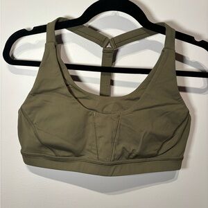 Olive Green Women's Sports Bra